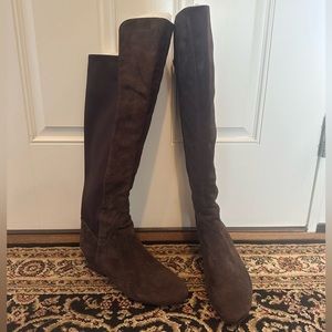 Women’s Nine West size 12 brown suede over the knee boots tall